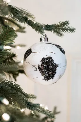 120MM / 12CM VP BIRCH BALL ORNAMENT BOX OF 2 (BIRCH)