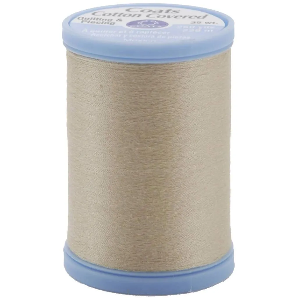 Coats Cotton Covered Quilting & Piecing Thread 250yds Ecru