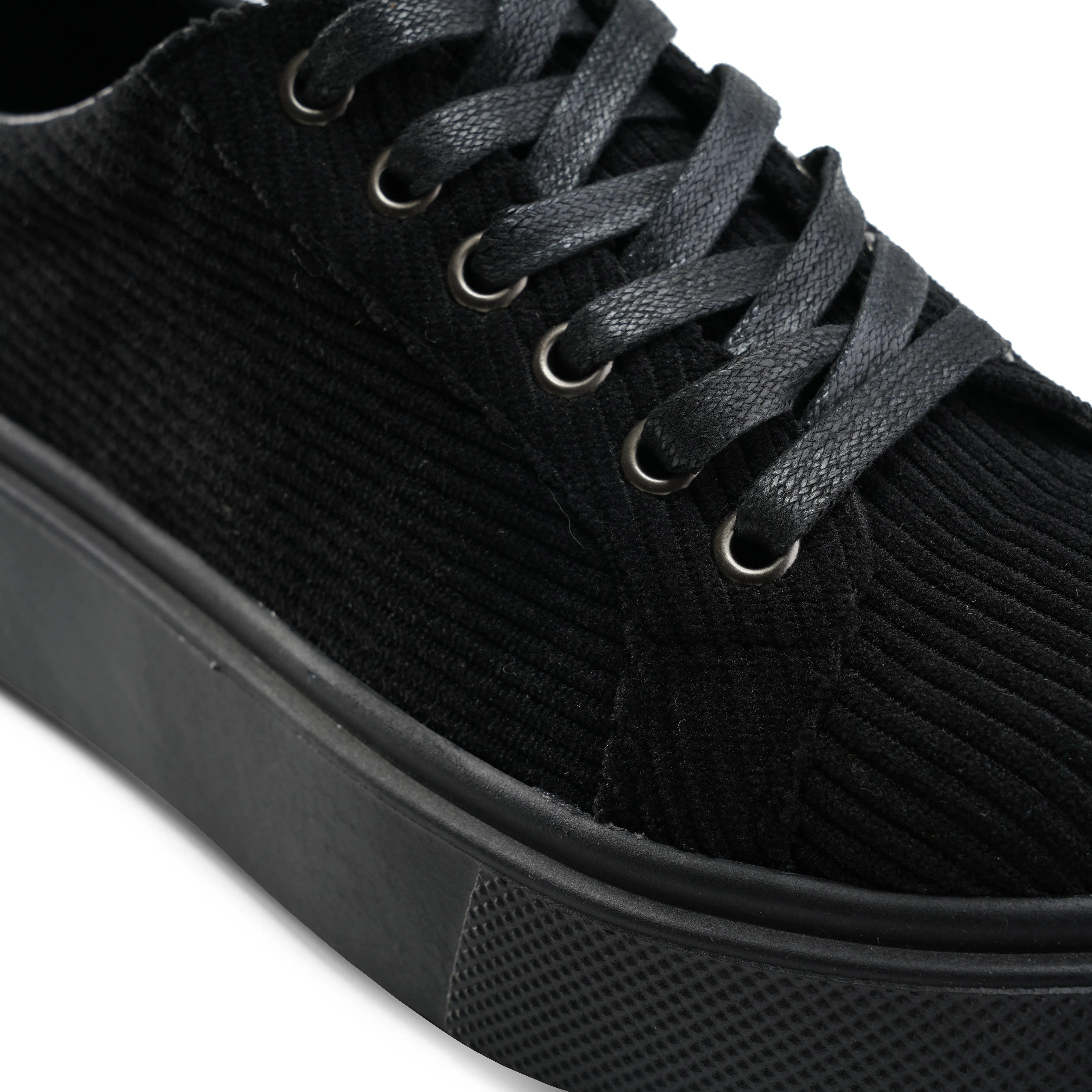 Corduroy Sneakers - Black