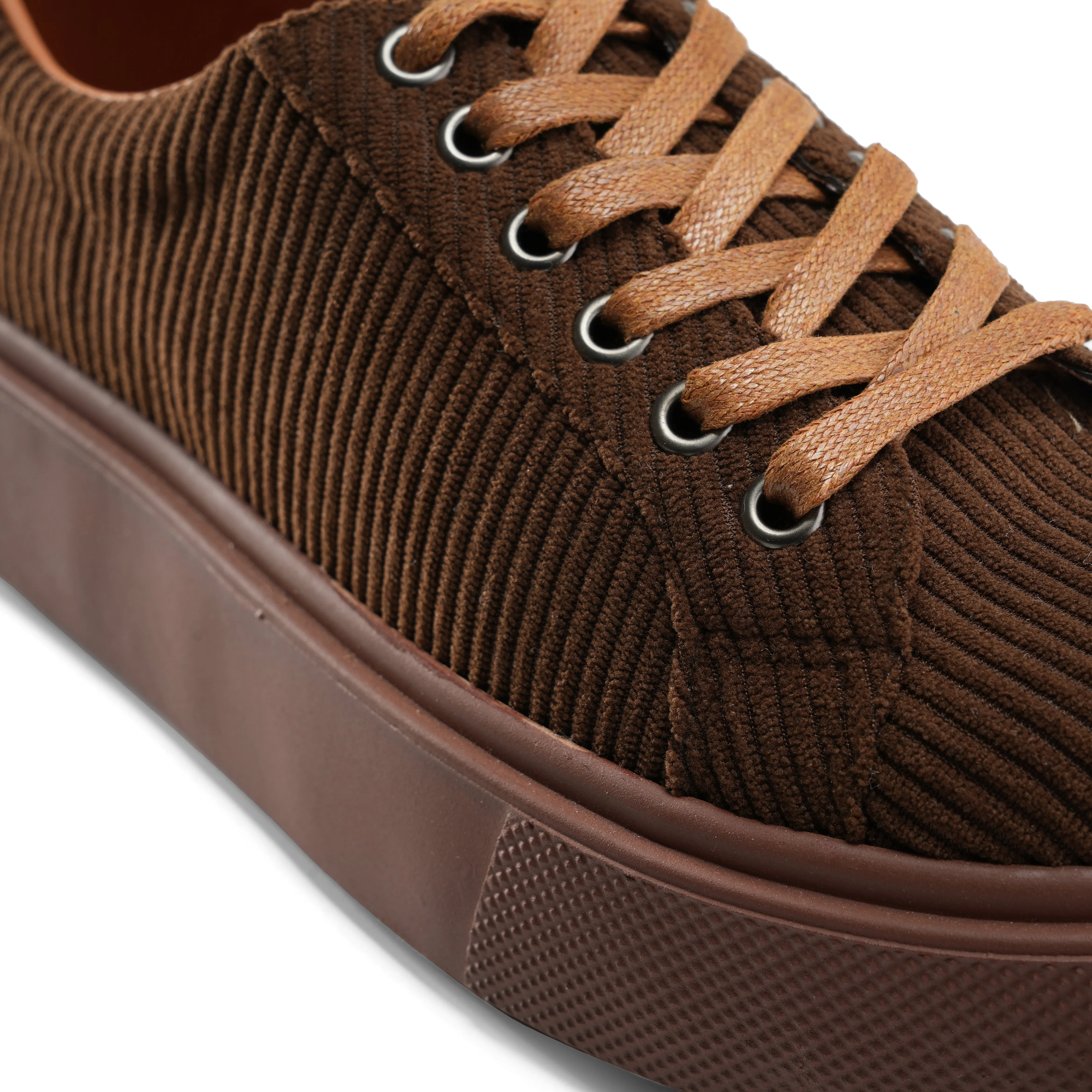Corduroy Sneakers - Brown