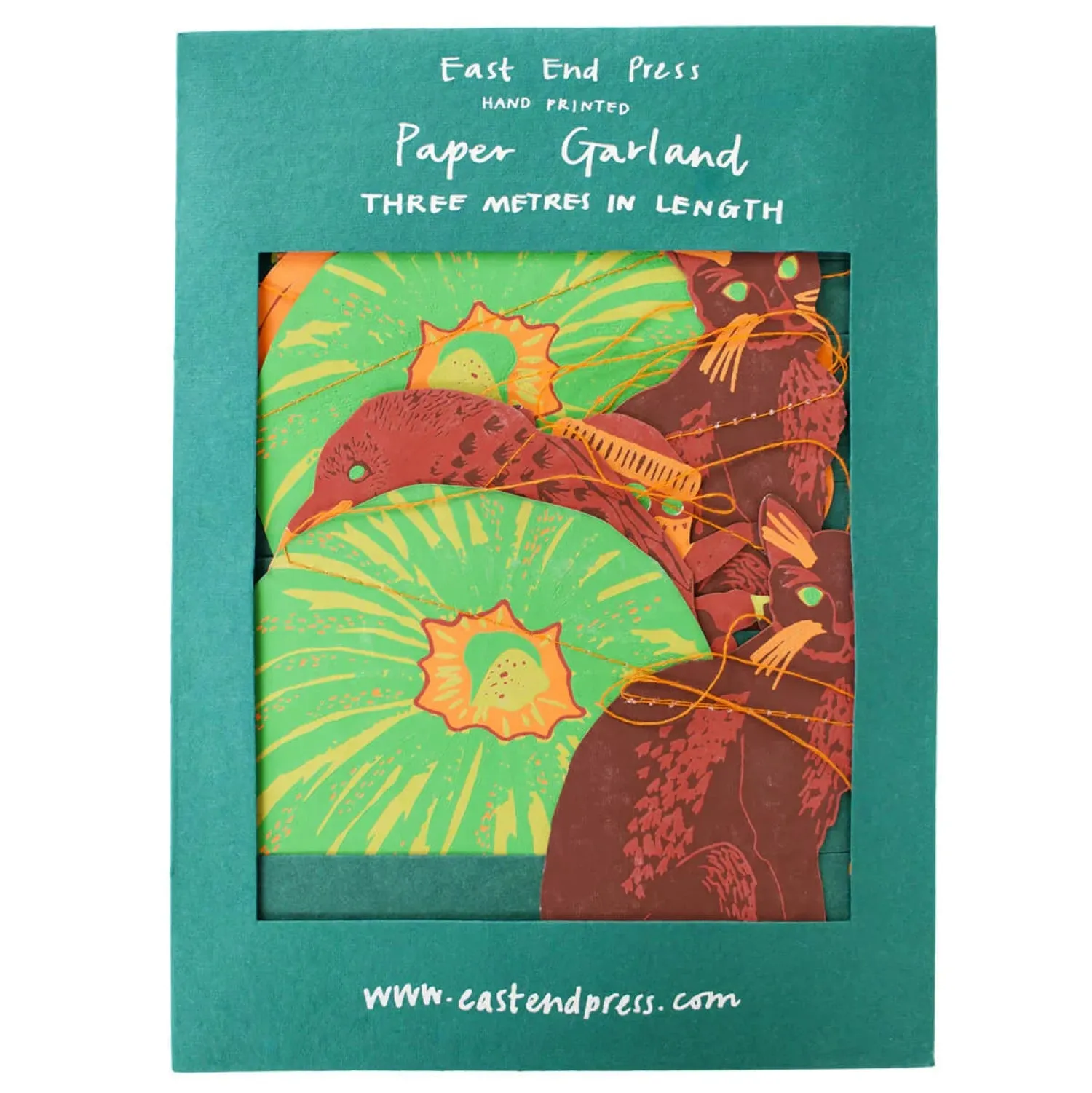 East End Press - Pumpkin, Cats & Spiders - Halloween Garland