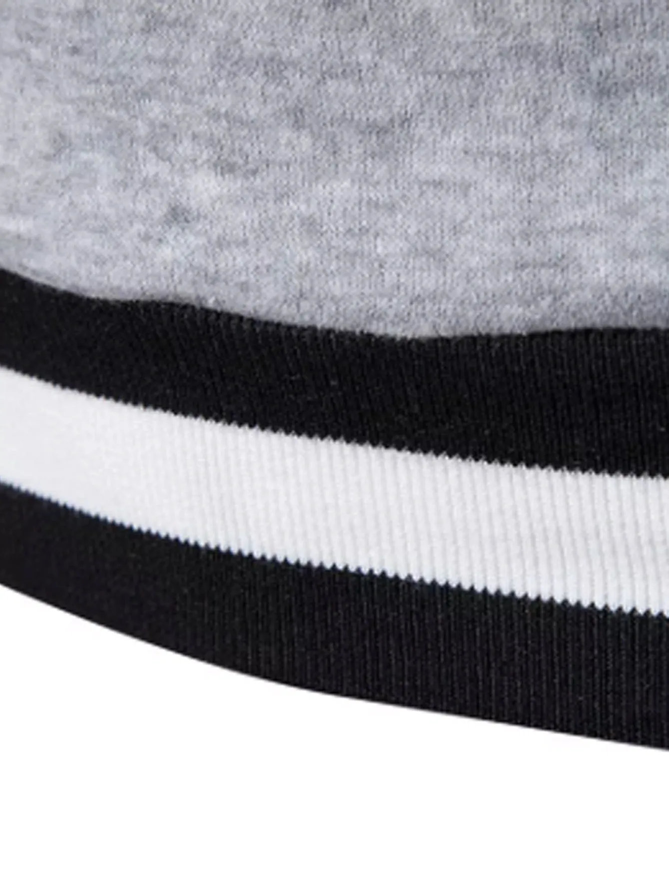 FENLUXE | Warm Mens Sweatshirt in Color Block, V-Neck, Autumn/Winter