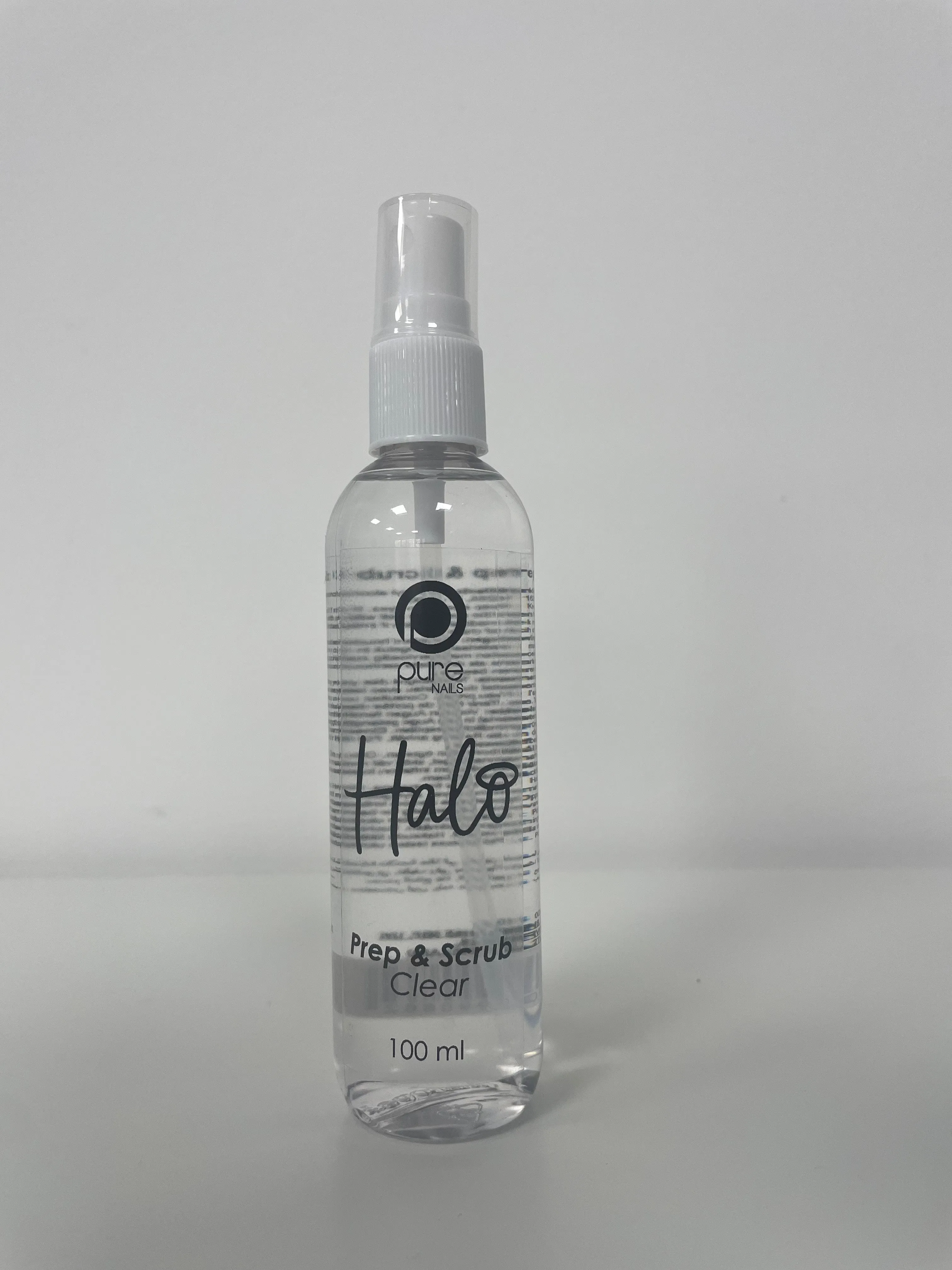 Halo Nail Prep & Scrub Clear 100ml. Click For Offers