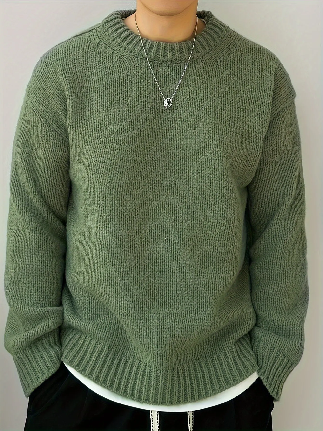 JANVAR | Mens Knitted Pullover with Round Neck