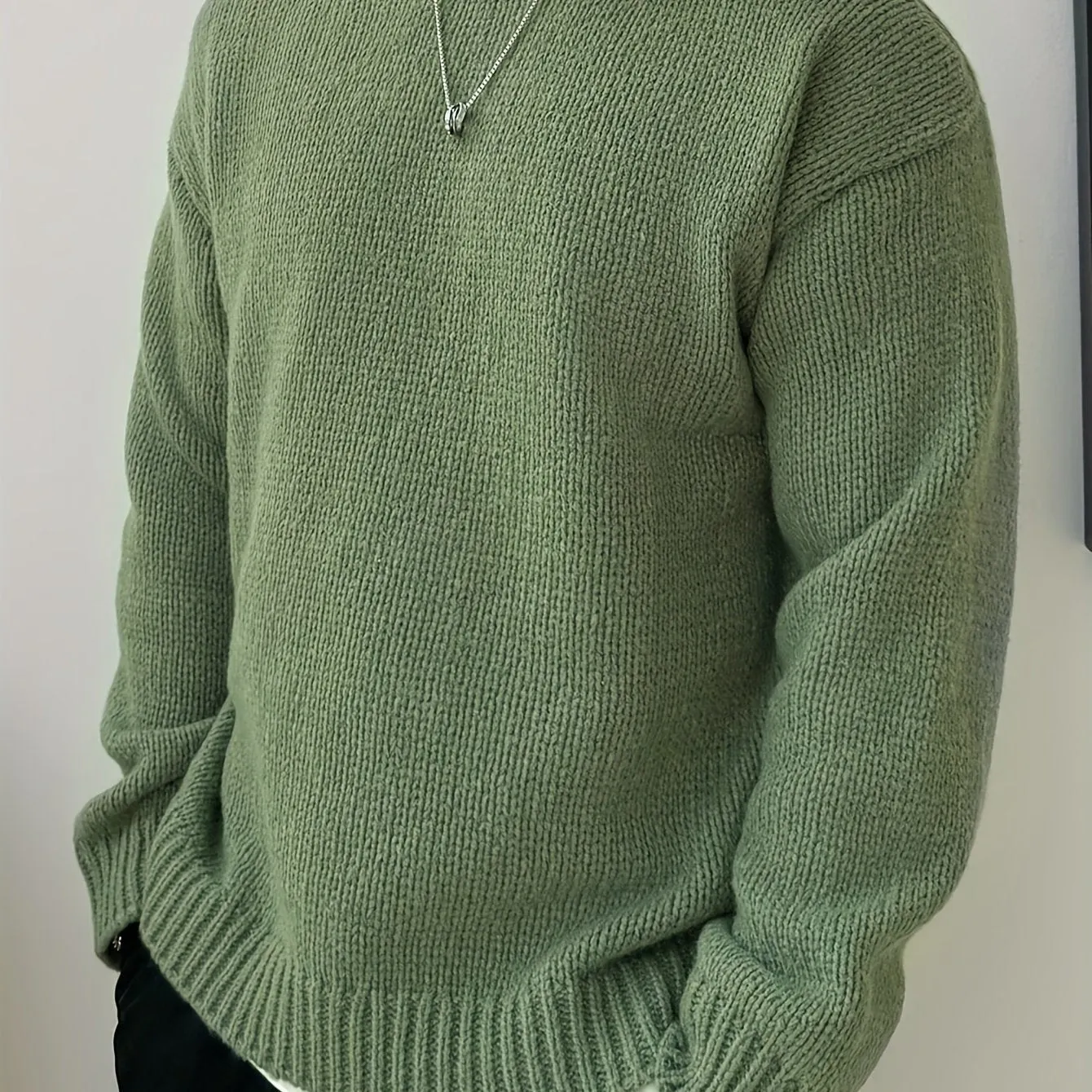 JANVAR | Mens Knitted Pullover with Round Neck