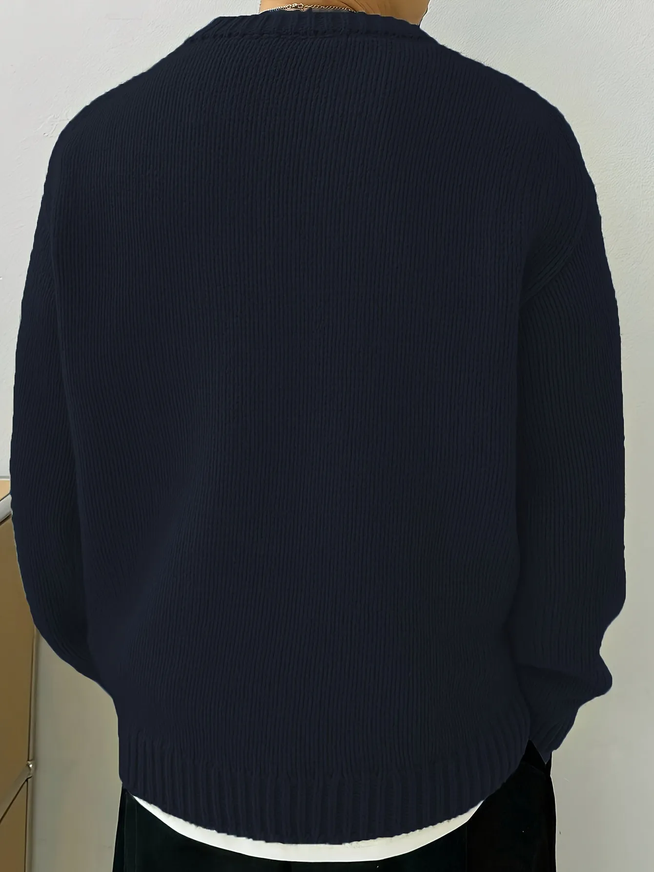 JANVAR | Mens Knitted Pullover with Round Neck