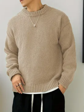 JANVAR | Mens Knitted Pullover with Round Neck