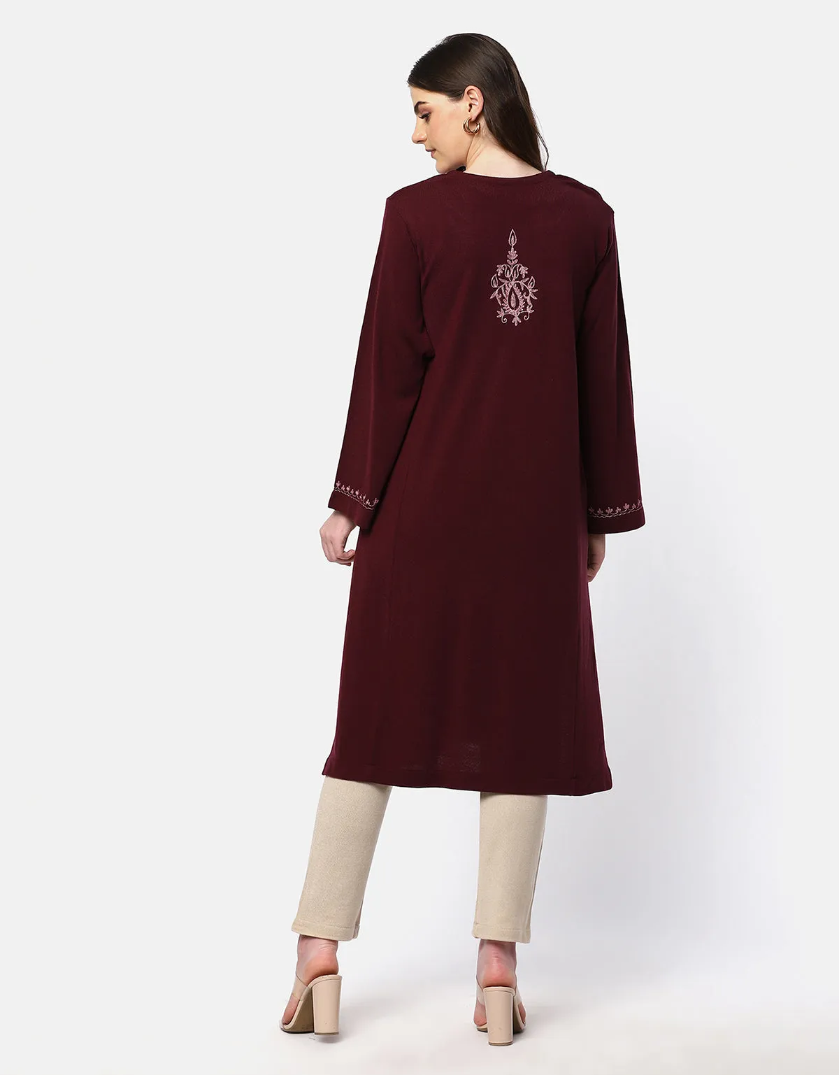 Kashmiri Woolen Embroidered Phiran
