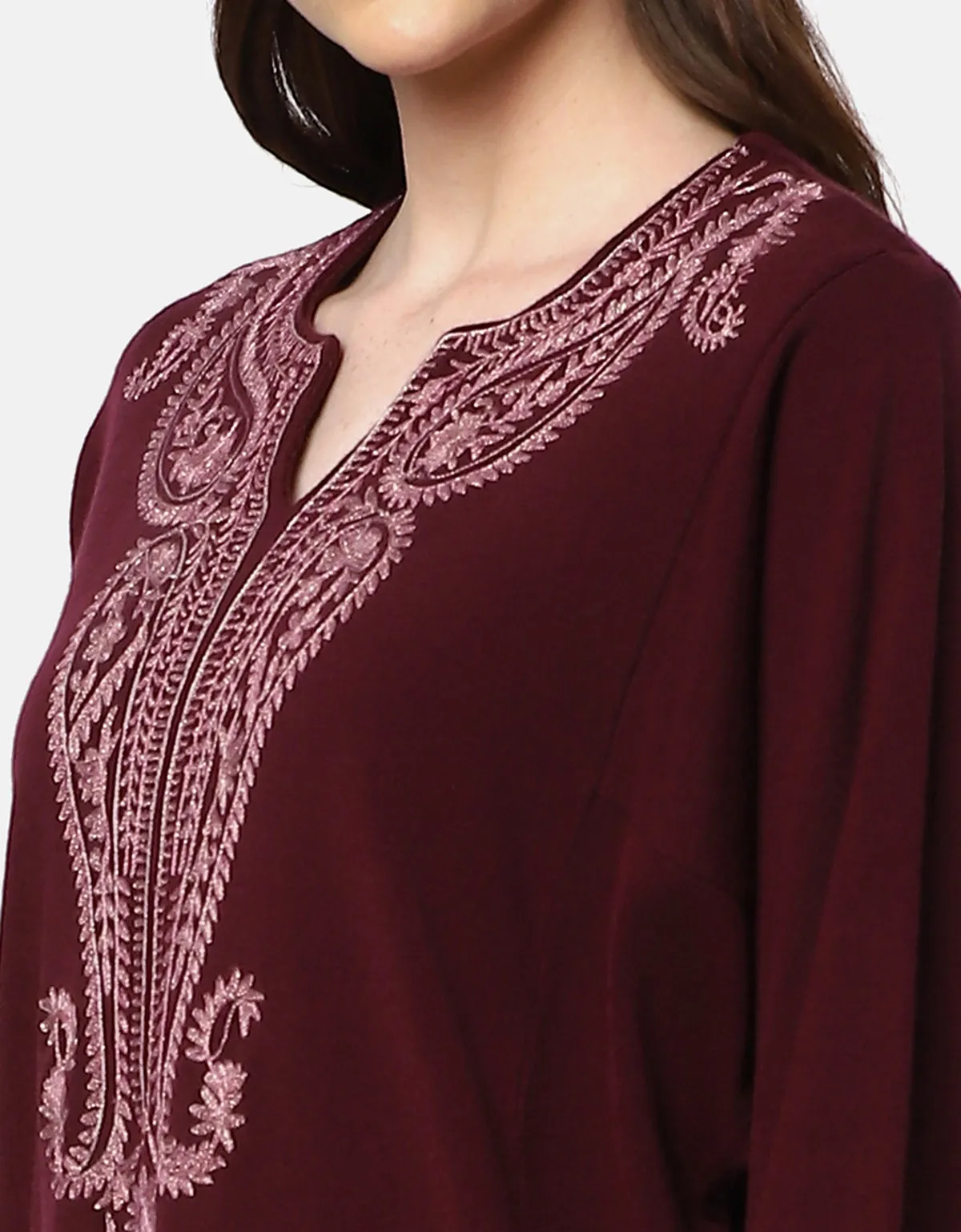 Kashmiri Woolen Embroidered Phiran