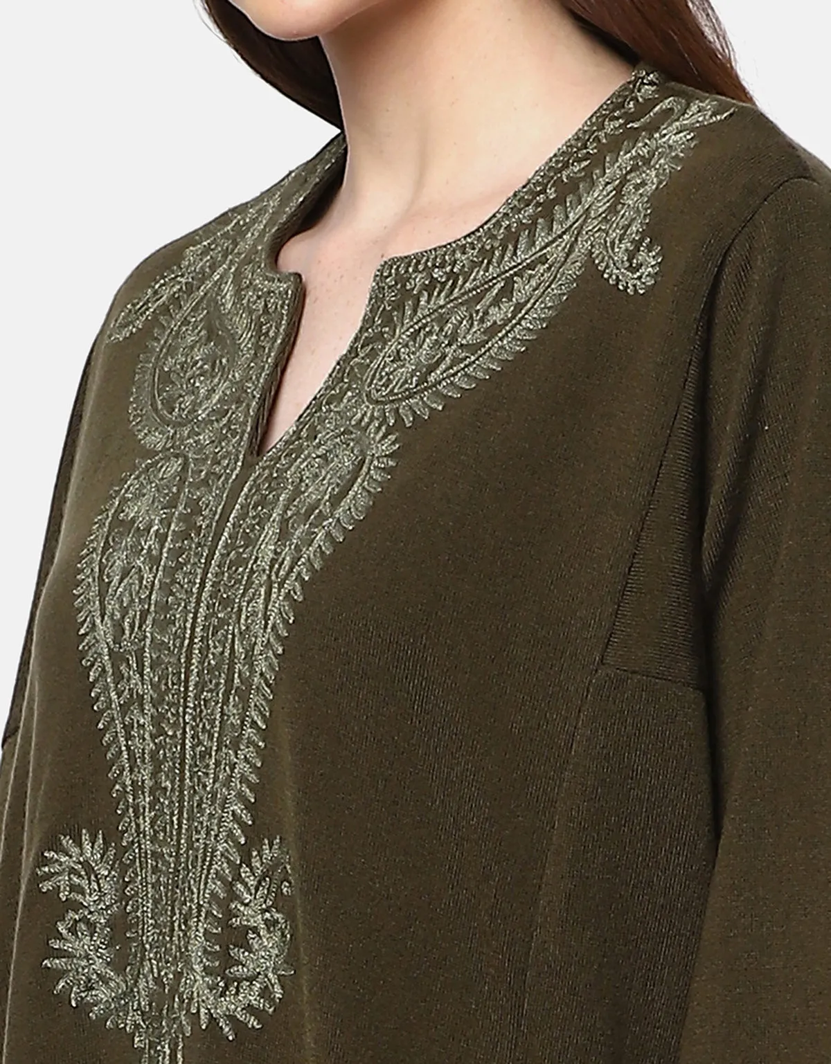 Kashmiri Woolen Embroidered Phiran