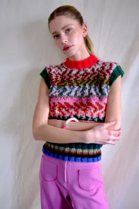 Knitwear No.113. Crayons Sleeveless Jumper
