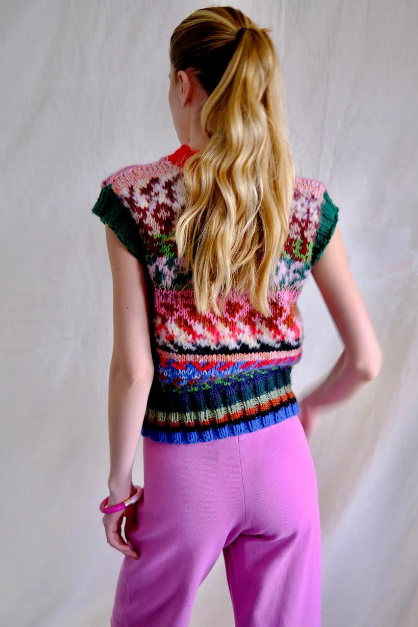 Knitwear No.113. Crayons Sleeveless Jumper