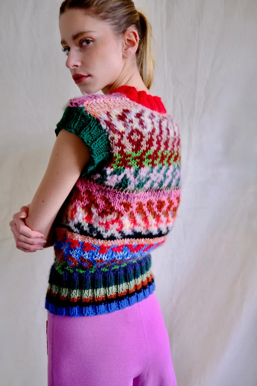 Knitwear No.113. Crayons Sleeveless Jumper