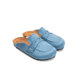 Leopard Luxe Clogs - Blue
