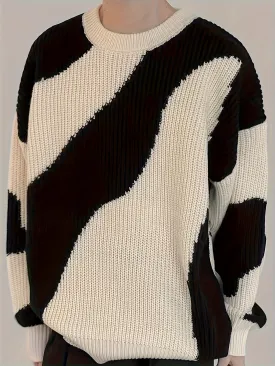 LUTHIEN | Casual Mens Sweater with Stripes