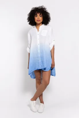 M Made in italy  Women's Woven 3/4 Sleeve Shirt