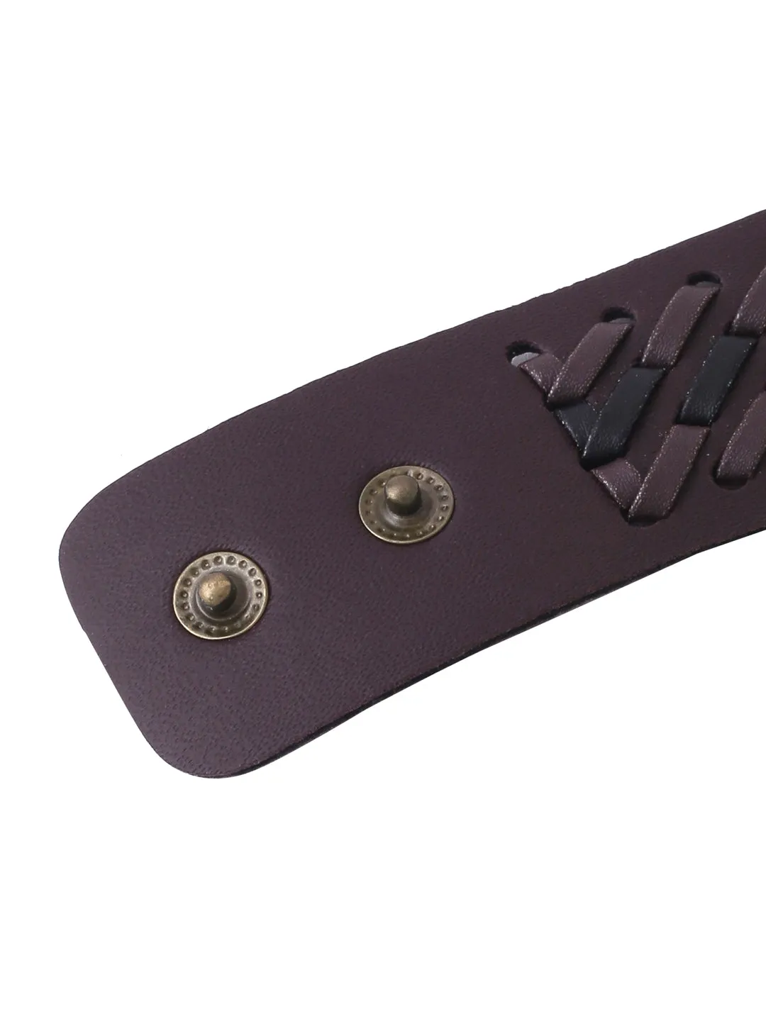 Men's Brown leather bracelet - NVR