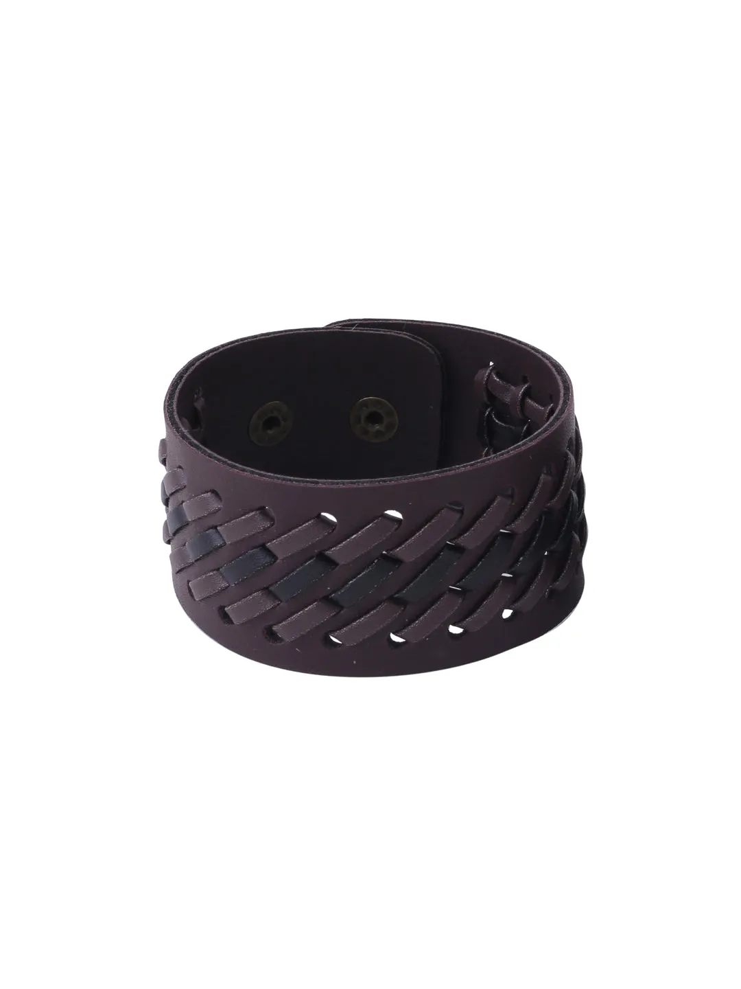Men's Brown leather bracelet - NVR