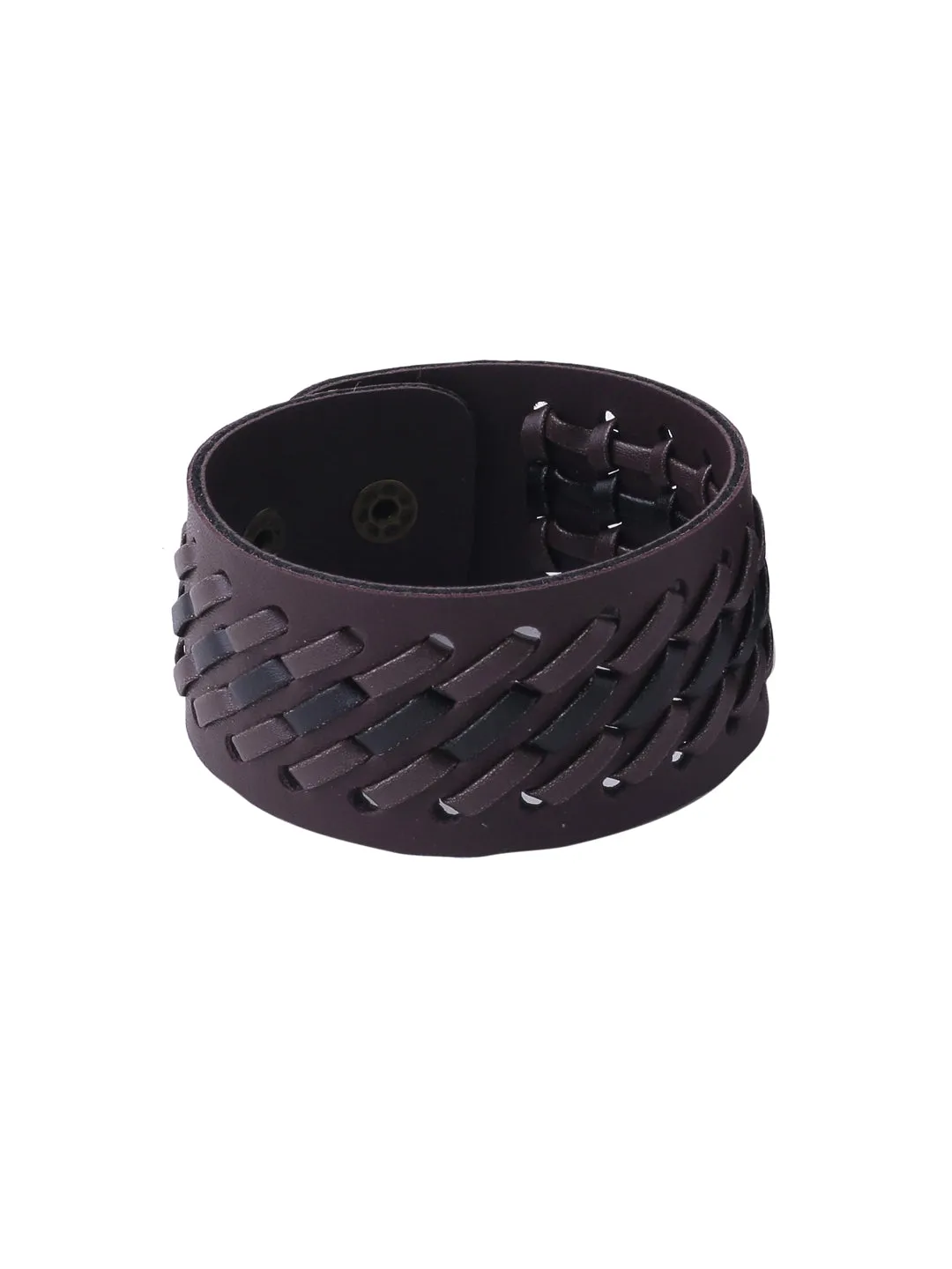 Men's Brown leather bracelet - NVR