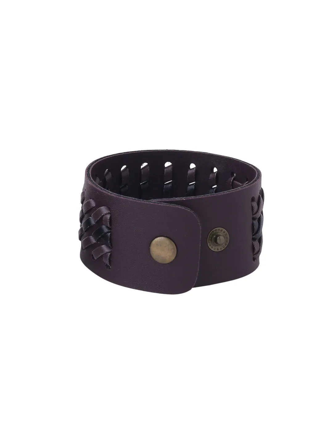 Men's Brown leather bracelet - NVR