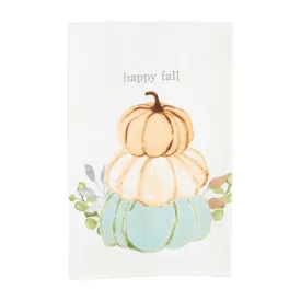 Mud Pie Hand Towel Happy Fall