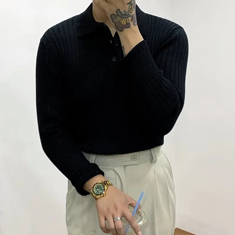 NIVAREN | Autumn Lapel Polo Sweater