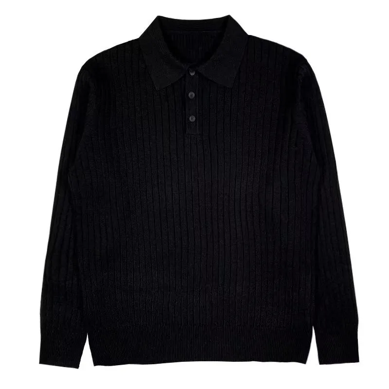 NIVAREN | Autumn Lapel Polo Sweater