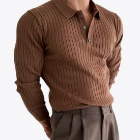 NIVAREN | Autumn Lapel Polo Sweater