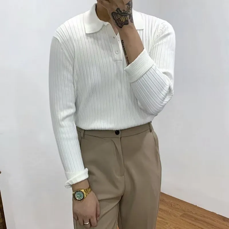 NIVAREN | Autumn Lapel Polo Sweater