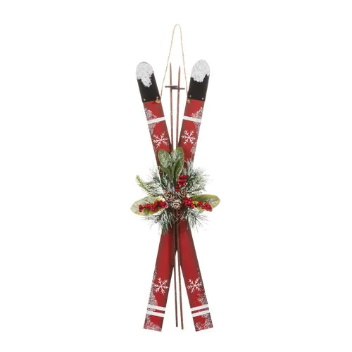 Raz Imports 2023 Dashing Through The Snow 24" Hanging Wall Skis Ornament
