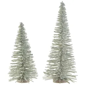 Raz Imports Through The Woods 16" Bottle Brush Tree, Set of 2
