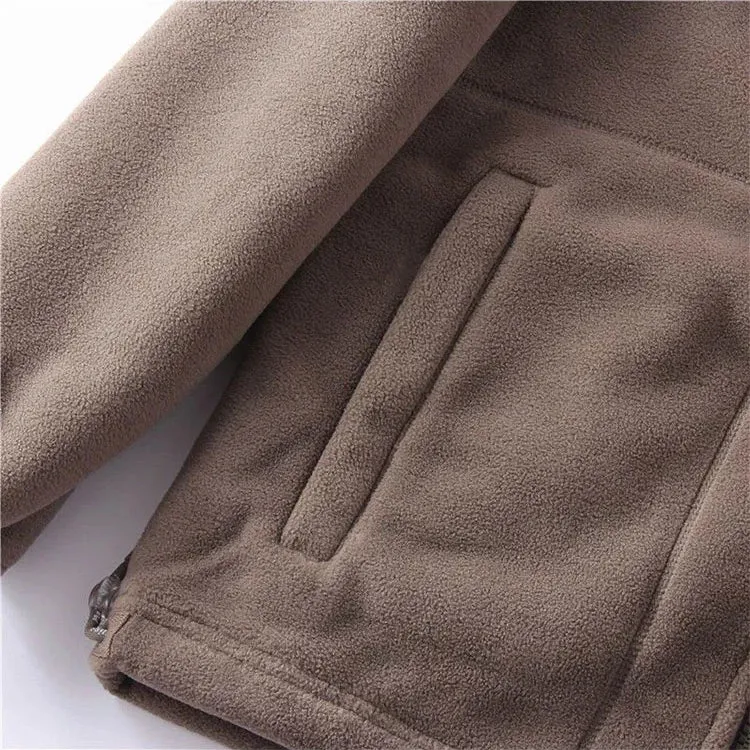 [Seasonal sale]  Double-sided solid fleece pockets Jacket