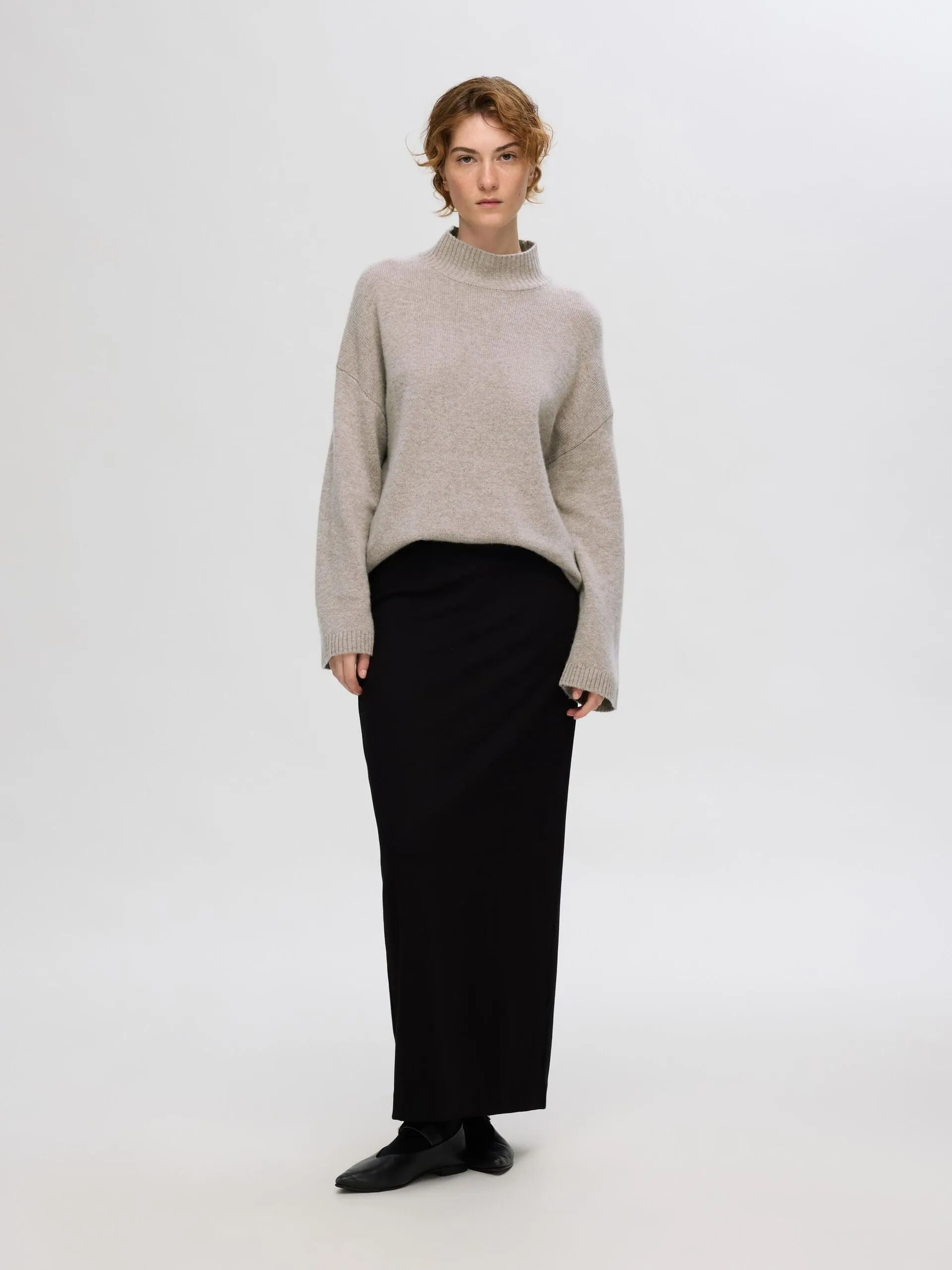 Selected Femme Cille Knit High Neck Sweater