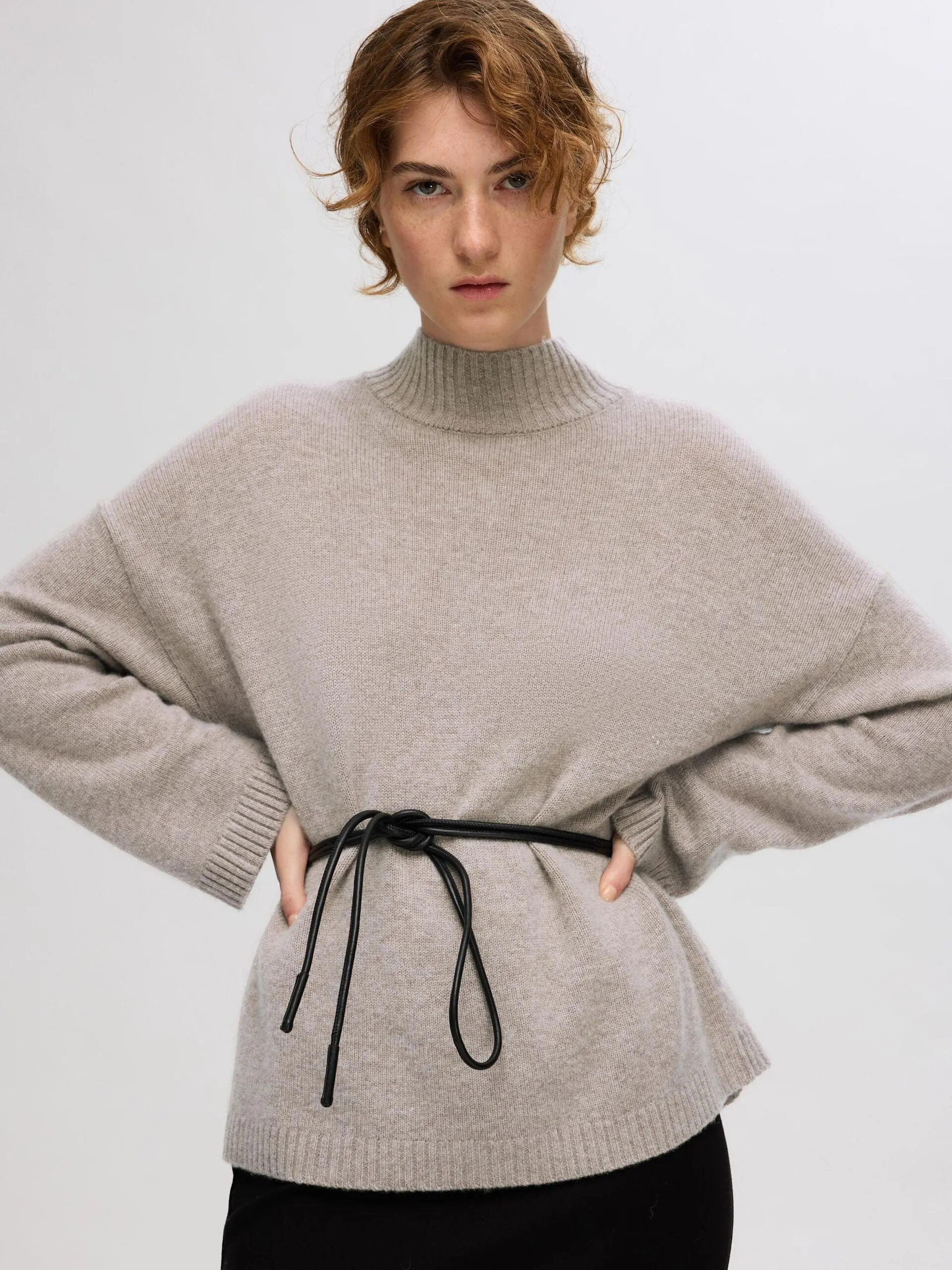 Selected Femme Cille Knit High Neck Sweater