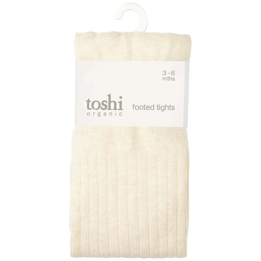 Toshi Organic Dreamtime Footed Tights - Feather