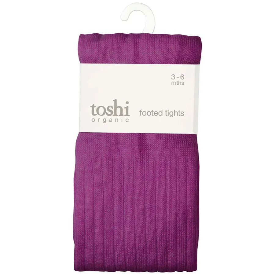 Toshi Organic Dreamtime Footed Tights - Violet