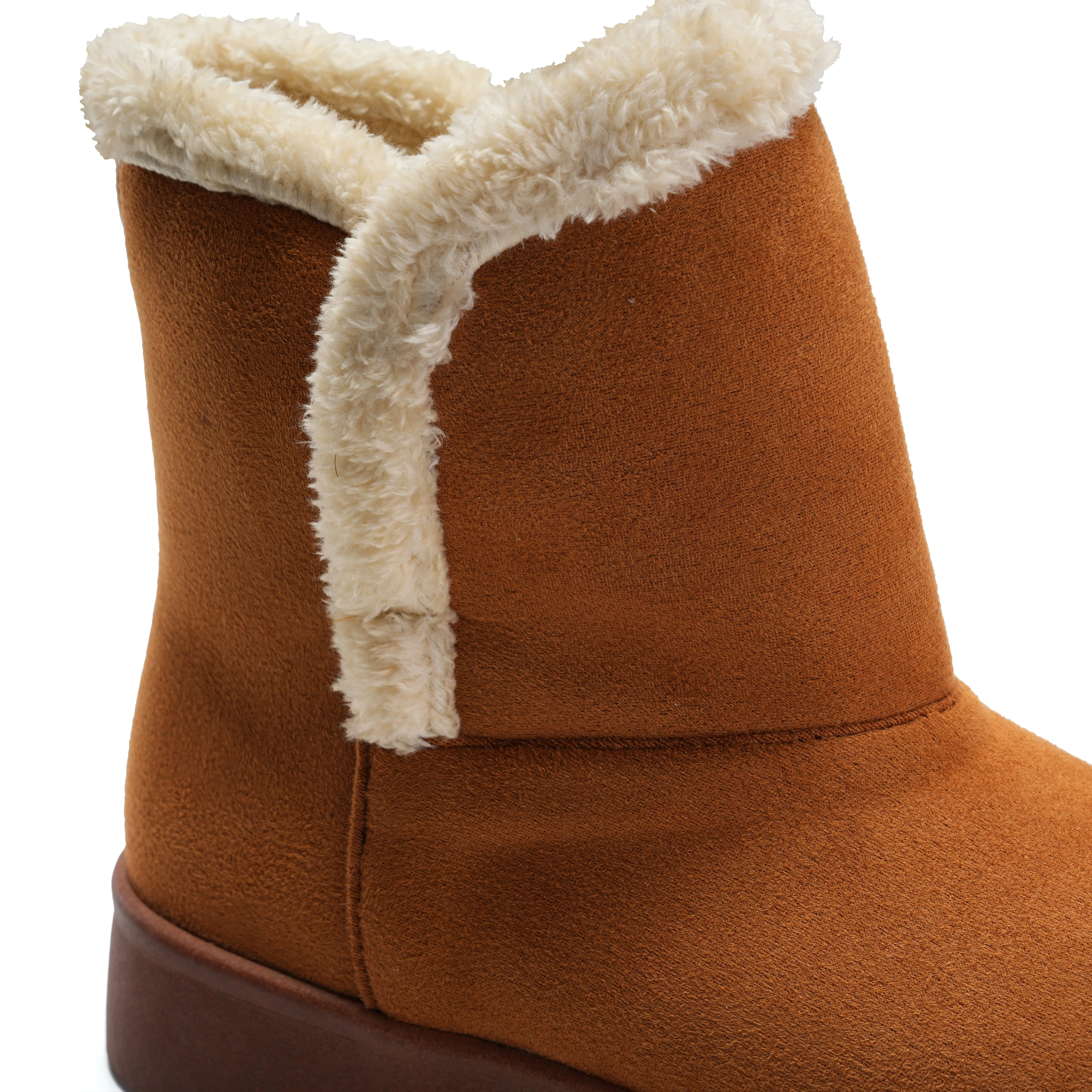 Warm-Lined Boots - Camel