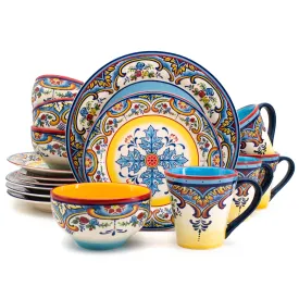 Zanzibar 16 Piece Stoneware Dinnerware Set, Service for 4